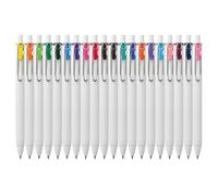 Mitsubishi - Bolígrafo de tinta de gel, Uni-ball One, 0.38 mm, juego de 20 colores