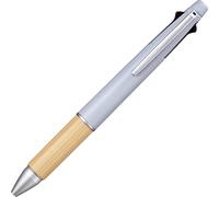 Mitsubishi Pencil MSXE5200B5.79 Jetstream 4&1 Bamboo 0,5 Bolígrafo multifunción, color gris azulado fabricado en Japón