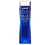 Mitsubishi Pencil Uni Nano Diamond - Juego de 2 minas de 0,5 mm, color azul