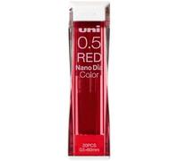 Mitsubishi Pencil Uni Nano Diamond - Juego de 2 minas de 0,5 mm, color rojo
