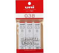 Mitsubishi Pencil Uni Uni ULS03253PB - Minas para portaminas, 0,3 B, 3 unidades