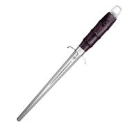 MITSUMOTO SAKARI 38 cm Varilla Diamante Plana Japonesa, Chaira Afilar | Acero Recubierto de Diamante, Mango Pakkawood en Nudo Bambú, Protector Mano Acero Inoxidable y Funda de Cuero, Afilado Rápido