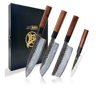 MITSUMOTO SAKARI 4 Pcs Set Cuchillos Japoneses, Juego de Cuchillos Cocina