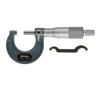 Mitutoyo MIT103-129 Micrómetro con graduación de 0.001 mm, rango de 0 mm-25 mm