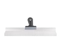 Mivos Espátula ancha de acero inoxidable 600 x 60 mm - Espátula para fachadas con soporte de aluminio y mango suave - Espátula de superficie con hoja de 600 mm de ancho - Espátula de yeso inoxidable