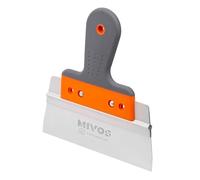 Mivos Espátula de Superficie Profesional 200 mm - Espátula de Yeso de Acero Inoxidable - Espátula de Alisado con Agarre Suave - Cuchillo de Cinta 200 mm de Ancho