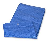 Mivos Lona impermeable 3 x 5 m, color azul, resistente al moho, para muebles de jardín de madera, lona de jardín con ojales de aluminio, lona multiusos, 60 g/m²
