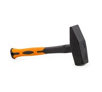 Mivos Martillo de Cerrajero 1500 g - Martillo de Carpintero con Cabreza de Acero y Mango de Fibra de Vidrio - Alemán Tipo - Martillo de Mecánico y Banco - DIN 1041