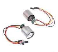 Mixabloem Ventilador conducto sin escobillas Motor 100000 RPM DC 7-24V Soplador compacto con módulo de controlador para modelo RC Jet DIY sistema de refrigeración plateado 29.1mm diámetro (DC 7-24V)
