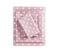 MIZONE MZ20 - 417 - Mi Zona Juego de sábana algodón de Lunares, Reina, Color Rosa, Reina