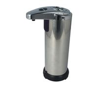 MKC | Dispensador de jabón automático, dosificador de gel desinfectante de manos, dispensador de jabón automático para baño y cocina, sensor de infrarrojos, dosificación regulable 4 niveles, acero
