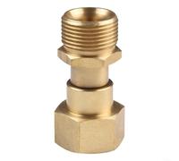 MKTOLHUS M22 - Conector de junta giratoria de latón de 14 mm, adaptador de manguera giratorio de 360° para equipos de limpieza de alta potencia, compatible con sistemas de rosca M22 de 14 mm