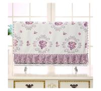 MKYYIOED Funda Tv Floral Printed TV Screen Hood Embroidered Lace Edge Cover Cloth Home Living Room Television Decorative Towel(Style 01,100x Height 60cm)