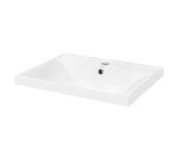 ML-Design Lavabo Encastrable, 51x15,5x41,5 cm, Cerámica, Diseño Rectangular, Lavadero Blanco, Lavamanos para Mueble Sanitario Baño o Aseo, Moderno y Elegante, Pila Común sin Válvula de Desagüe