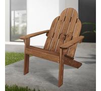 ML-Design Silla de Jardín Adirondack de Madera Maciza Abeto 92,5 x 70 x 89 cm Marrón Asiento de Parque con Reposabrazos Resistente a la Intemperie Mecedora Robusta Decorativa para Terrazas y Balcón