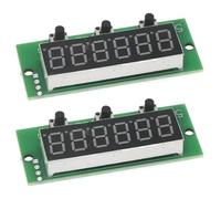 Mllepjdh 6 Módulo de Contador Digital Rojo Digital de Tubos 0-999999 Adiciones Acumulativas Y Memoria de Banda de Sustracción 5-V Fuente de Alimentación Apagado de Energía Guardar Módulo de Contador