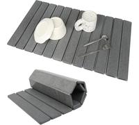 MLordoarf Tapete de Piedra de Secado rápido para Cocina, tapete de Secado de Piedra, Tabla de Drenaje Absorbente, tapete de Secado de Platos Reutilizable para escurridor Plegable, encimera de Cocina