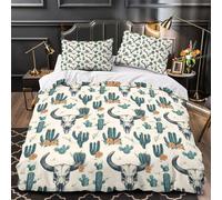 MMDASBVPE Lindo patrón de Vaca Funda de Edredón Impresión 3D 3 Piezas Suave con Fundas de Almohada Transpirable Diseño de Animales bebés de Dibujos Animados Funda Edredon for Familia King（220x240cm）
