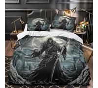 MMDASBVPE Textura de Ondas Verdes Funda de Edredón 3 Piezas Diseño 3D Suave Cremallera Oculta con Fundas de Almohada Lavables Movimiento Abstracto del Agua Funda Edredon for Familia Double（200x200cm）