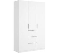 Mobelcenter - Armario 3 Puertas 3 Contenedores Blanco - Armario Matrimonio 204 cm de Altura - Acabado Color Blanco Brillo - Medidas: Ancho: 135 cm x Fondo: 52 cm x Alto: 204 cm - (1050)