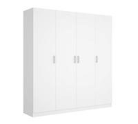 Mobelcenter - Armario 4 Puertas Maxi - Armario Matrimonio 215 cm de Altura - Color Blanco - Ancho: 200 cm x Fondo: 52 cm x Alto: 215 cm - (1202)
