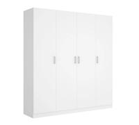 DEKIT Armario MAXI 4 puertas color Blanco 215x200x52 cm