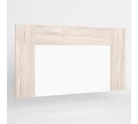 MOBELCENTER - Cabezal Luce 162 cm, color Blanco Mate y Sahara ideal para camas de 135, 150 y 160 cm de ancho. (1447)