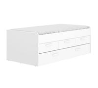 MOBELCENTER - Cama Nido infantil Juvenil Compacta con Cajones Blanca - Ancho: 194,5 cm. x Alto: 67,5 cm. x Fondo: 95 cm (1421)