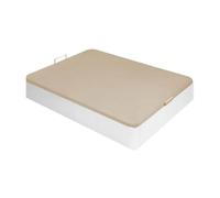 MOBELCENTER - Canapé Alta Capacidad con Tirador 105x190 Blanco, Abatible con Tapa Transpirable 3D, Arcón de Gran Capacidad (1565)