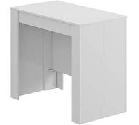 Mobelcenter - Mesa de Comedor Consola Extensible, Mesa para Salón recibidor o Cocina, Mesa Fuelle Extensible, Color Blanco Brillo (589)