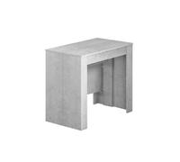 MOBELCENTER - Mesa de Comedor Consola Extensible, Mesa para Salón recibidor o Cocina, Mesa Fuelle Extensible, Color Cemento (1127)