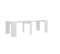 MOBELCENTER - Mesa de Comedor Consola Extensible Sistema Fuelle - 5 Posiciones - (Blanco) 0589