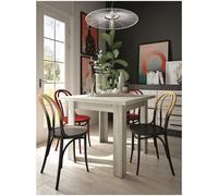 MOBELCENTER - Mesa de Comedor Extensible Cuadrada Sidney, Mesa de Salón/Comedor Apertura Libro, Color Coral, Medidas: 90-180 cm x 90 cm x 77 cm (1073)