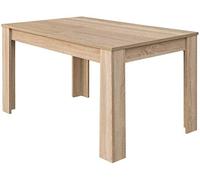 Mobelcenter - Mesa de Comedor Extensible Kendra - Mesa de Salón o Cocina - Medidas: Ancho: 140 cm x Fondo: 90 cm x Alto: 78 cm - Ancho Mesa Extendida: 190 cm (Roble Canadian) - (0599)