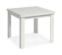 MOBELCENTER - Mesa Salón/Comedor Cuadrada Extensible Blanco - Color Blanco - An: 90 cm x F: 90 cm x Al: 76 cm, Ancho Mesa Extendida: 180 cm (1500)