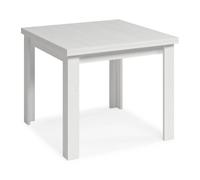 MOBELCENTER - Mesa Salón Comedor Cuadrada Extensible Blanco Polar - Blanco Polar -Anc: 90cm x F: 90cm x Al: 76cm, Ancho Mesa Extendida: 180 cm (1387)