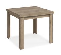 MOBELCENTER - Mesa Salón Comedor Cuadrada Extensible Natural - Color Natural - An: 90 cm x F: 90 cm x Al: 76 cm, Ancho Mesa Extendida: 180 cm (1388)
