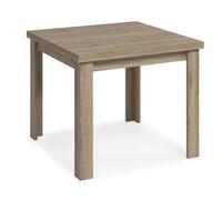 MOBELCENTER - Mesa Salón Comedor Cuadrada Extensible Natural - Color Natural - An: 90 cm x F: 90 cm x Al: 76 cm, Ancho Mesa Extendida: 180 cm (1388)