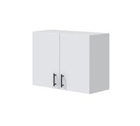 Mobelcenter, Mueble Alto de Cocina para Colgar de 80 cm, Módulo 2 Puertas y 1 Estante, Acabado Color Blanco Brillo, Medidas: Ancho: 80 cm x Fondo: 34 cm x Alto: 59 cm (1532)