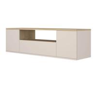 MOBELCENTER-- Mueble de Salón Cosmit Estilo Escandinavo con 3 Puertas, Hueco y Estantería, Roble Torro/Cashmere (P0113)