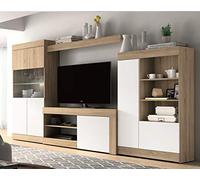 Mobelcenter - Mueble Salón Logan 004 - Blanco y Cambrian - 295 x 39,8 x 170,5 cm (0563)