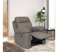 MOBELCENTER - Sillón Relax Eléctrico Menfis Reclinable con Botón, Color Cemento, 106x96x102 cm (1589)