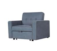 MOBELCENTER - Sofá Cama Unai Clic Clac 1 Plaza con Asiento Extraíble, Gris, Cama 180x80 cm, 110x88x91,5 cm (1586)