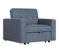 MOBELCENTER - Sofá Cama Unai Clic Clac 1 Plaza con Asiento Extraíble, Gris, Cama 180x80 cm, 110x88x91,5 cm (1586)