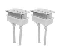 Mobestech 2 Piezas Botón de Descarga para Cisterna de Inodoro Rectangular