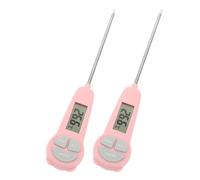 Mobestech 2 Piezas Termómetro Digital para Cocinar y Freír Aceite Sonda de Acero Inoxidable, Ligero y Fácil de Limpiar, Adecuado para Uso en Cocina y Cuidado Infantil