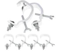 Mobestech 6 piezas Pinzas de Gancho de Aleación de Aluminio para Luz de Escenario Resistentes Abrazaderas Pesadas para Colgar Lámparas LED y Cabezas Móviles Soporte Seguro para Truss Uso