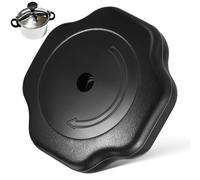 Mobestech Baquelita Perilla Negra para 15mm Antiexplosión | Recambios Olla Bra Vitesse, Perilla Tapadera Presión, Agarre Antideslizante para Tapas de Olla