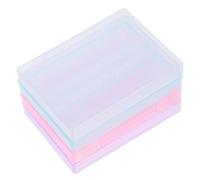 Mobestech Estuches para Brocas de Taladro 14 Ranuras Caja de Almacenamiento para Herramientas de Manicura y Pedicura Mini Organizador PP Resistente Set 4 Piezas Morado para Uso