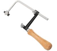 Mobestech Herramienta Manual para Joyería Arco de Sierra Pequeña Resistente y Ligera con Mango de Madera para Tallar y Cortar Madera para Trabajos de Bricolaje y Modelismo